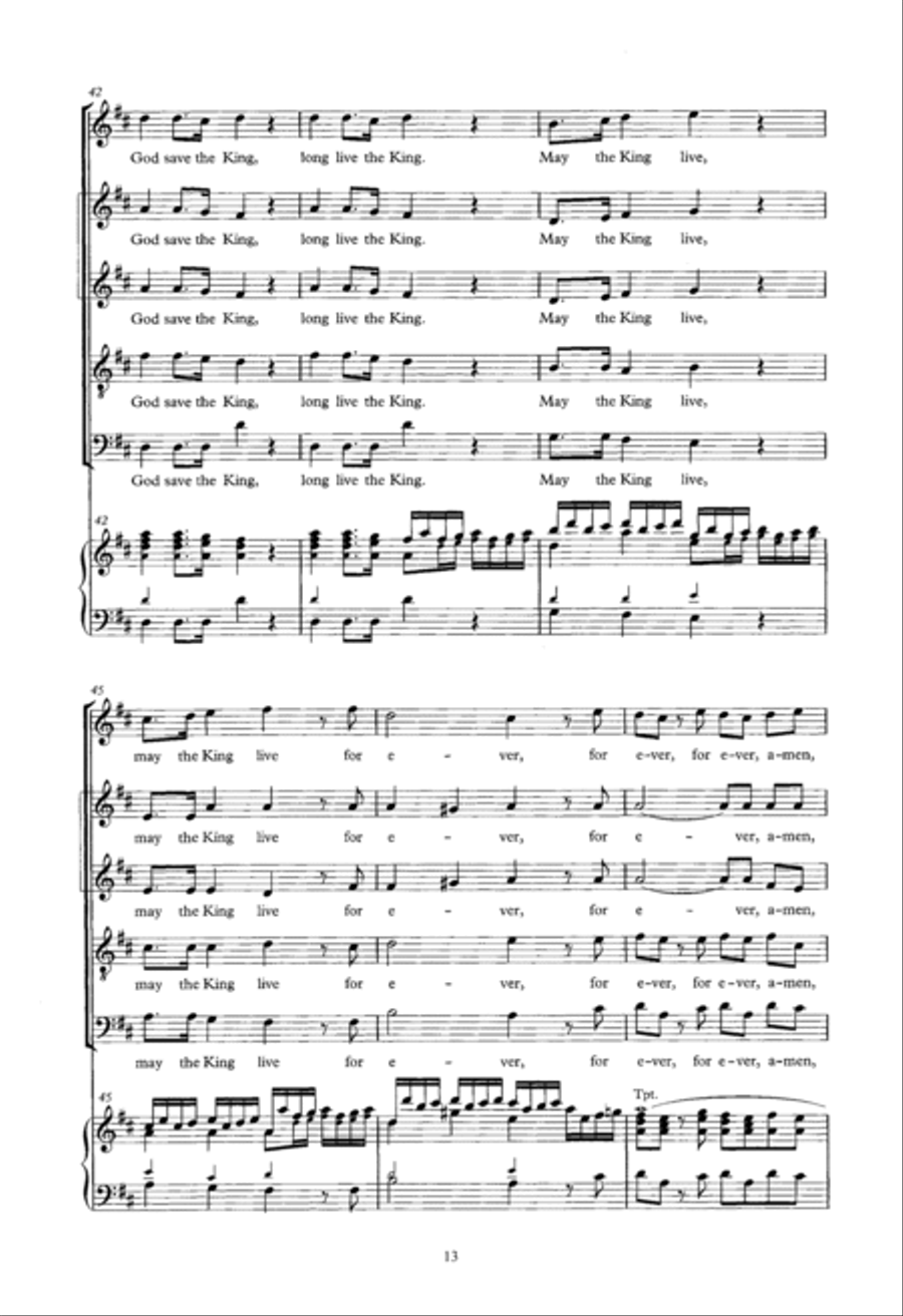 Zadok The Priest (arr. Donald Burrows) Choir scores gallery preview page 13
