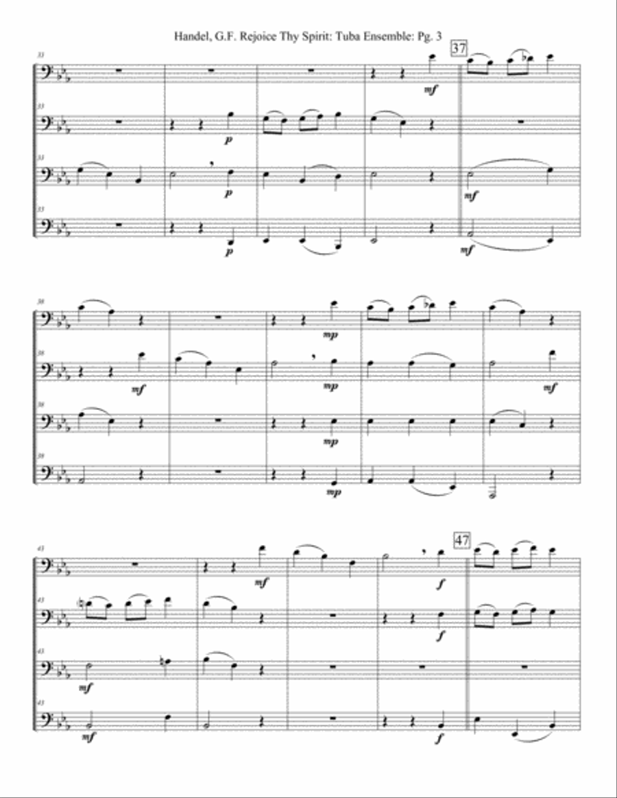 Rejoice Thy Spirit Rejoice Thy Spirit Brass Ensemble scores gallery preview page 4