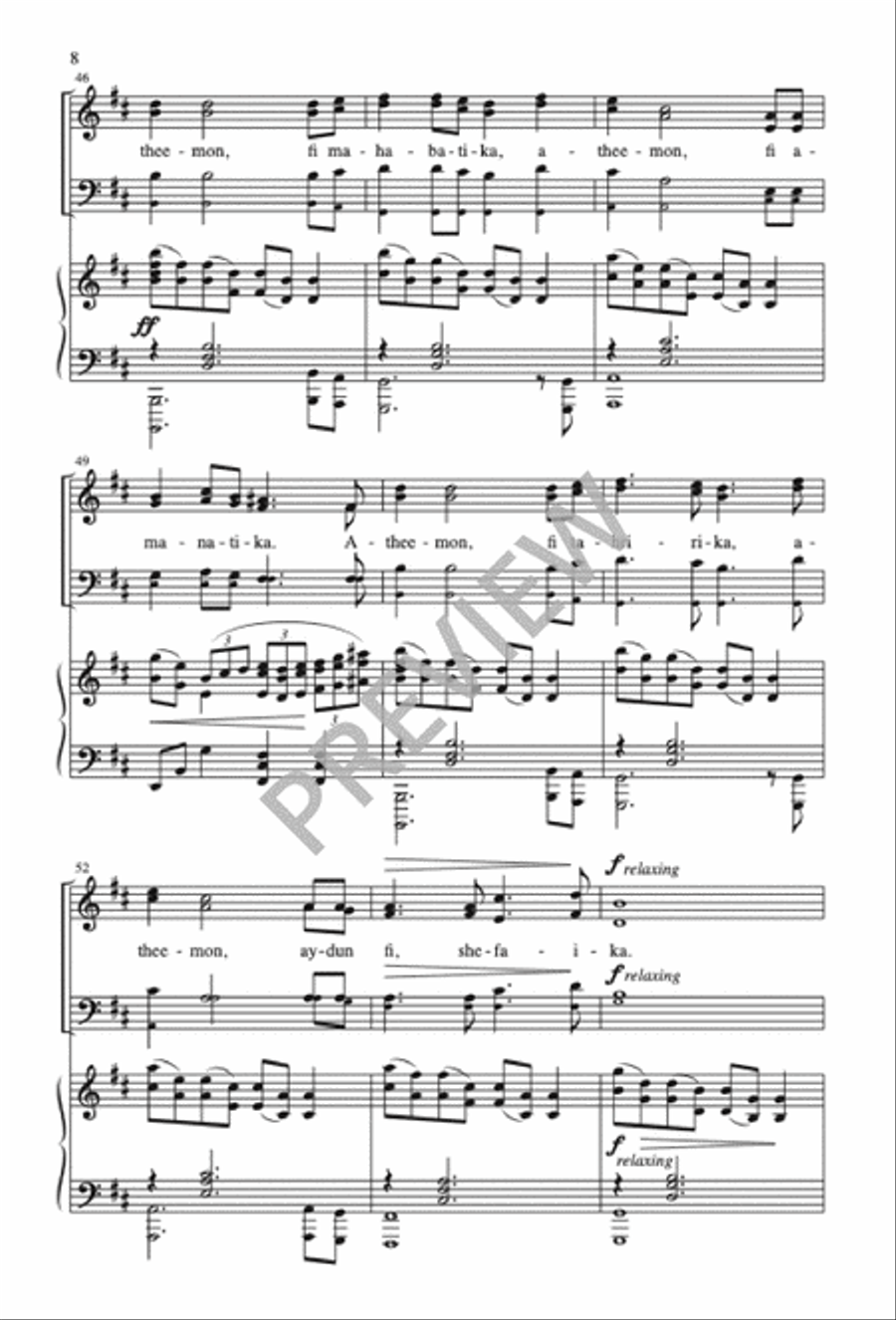Anta Atheemon 4-Part scores gallery preview page 9
