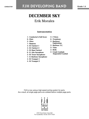 Book cover for December Sky: Score