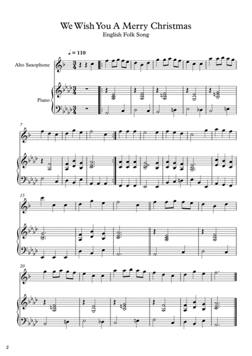 10 Christmas Songs For Alto Saxophone & Piano