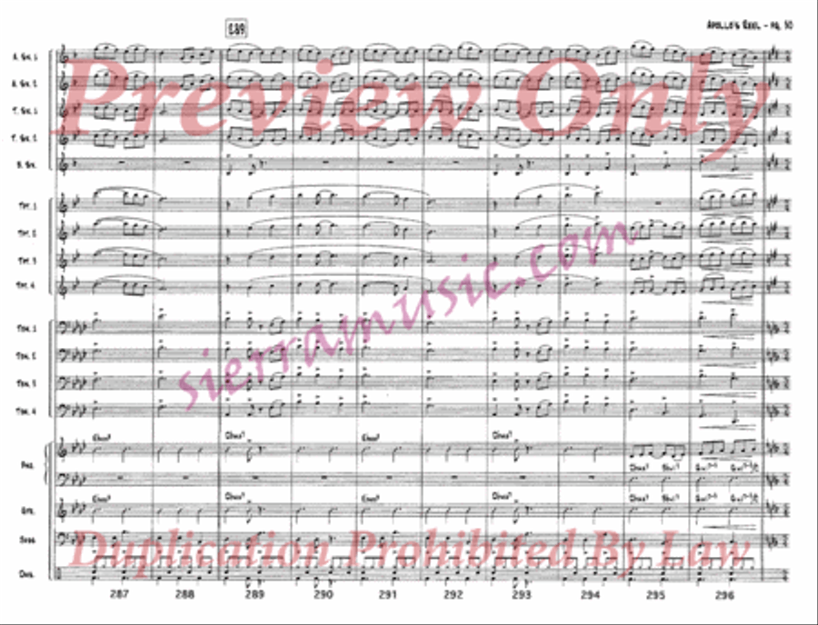 Apollo's Reel Jazz Ensemble scores gallery preview page 31