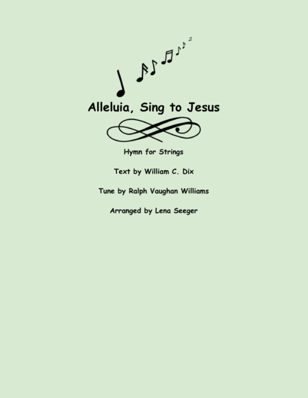 Alleluia Sing to Jesus (String Orchestra) image number null