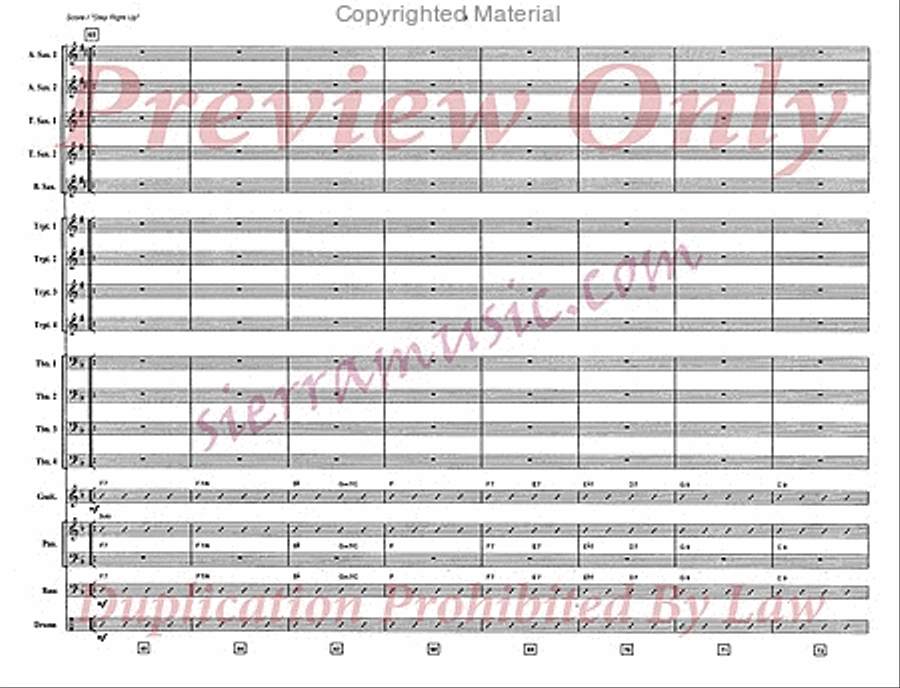 Step Right Up Big Band scores gallery preview page 10