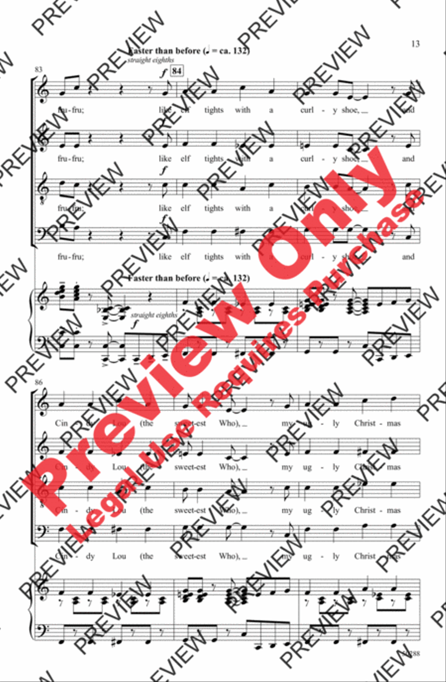 All That Holiday Stuff! 4-Part scores gallery preview page 13