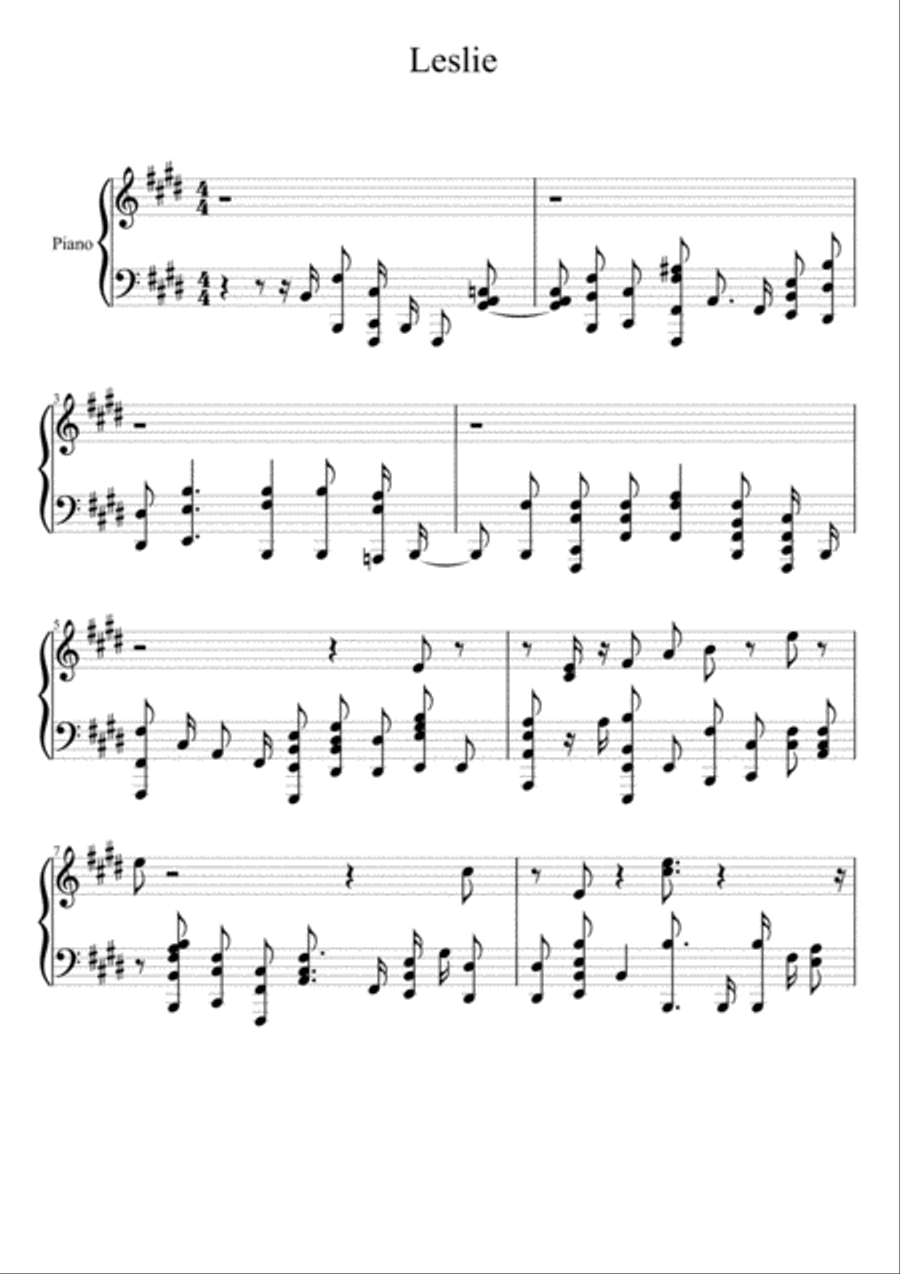 Lislie Small Ensemble scores gallery preview page 1