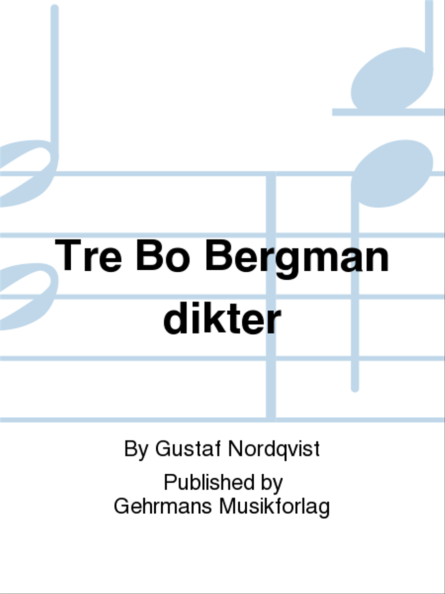 Tre Bo Bergman dikter Voice scores gallery preview page 1
