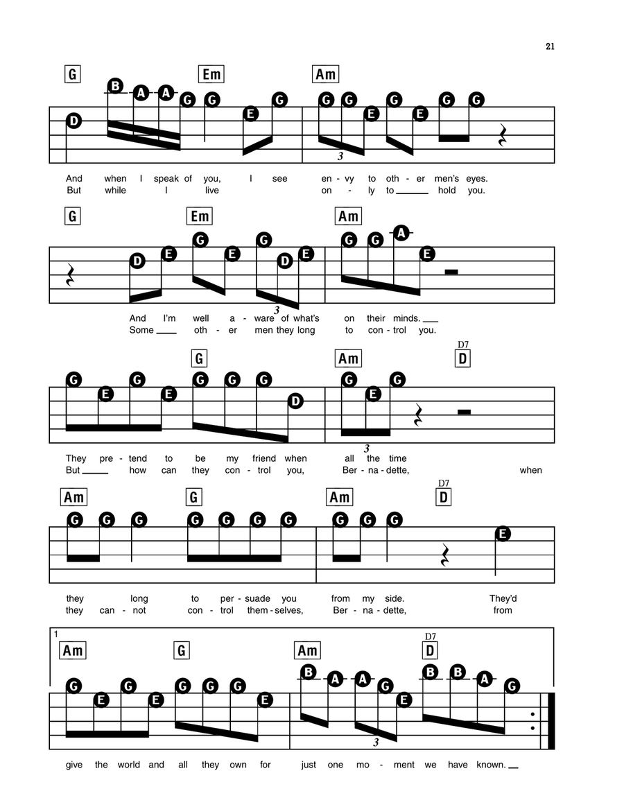 Bernadette Electronic Keyboard scores gallery preview page 2
