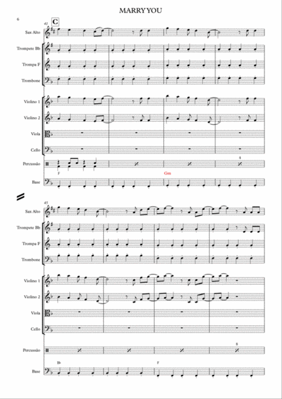 Marry You Large Ensemble scores gallery preview page 6