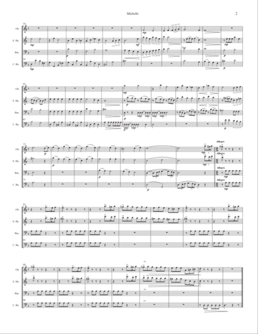 Michelle Woodwind Ensemble scores gallery preview page 2