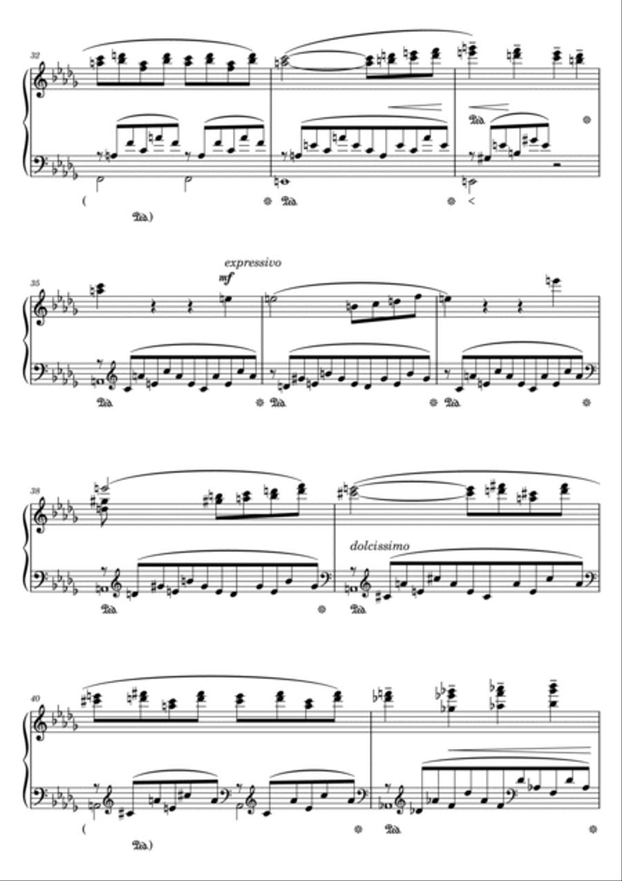 Consolation No. 3 in Db Major Piano Solo scores gallery preview page 3