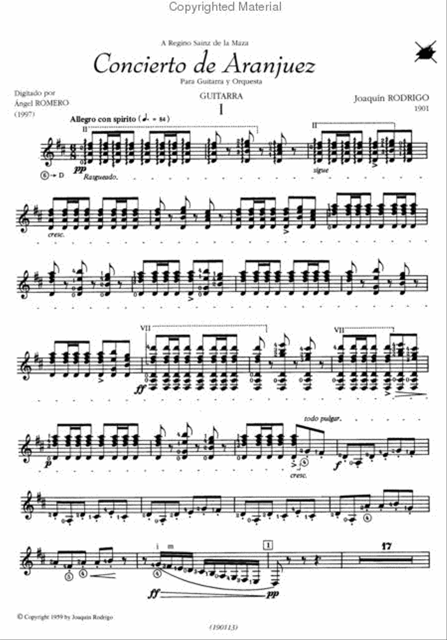 Concierto de Aranjuez (Guitarra) Classical Guitar scores gallery preview page 2