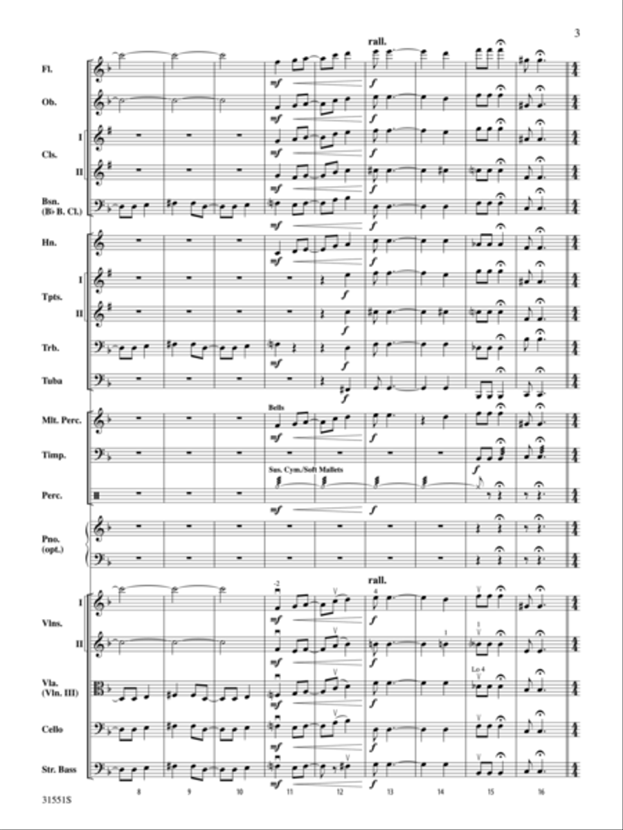 It's All About Love! (score only) Full Orchestra scores gallery preview page 3