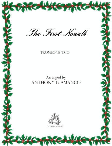 The First Nowell (Trombone trio) image number null