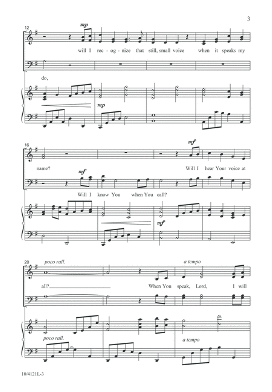 When You Call 4-Part scores gallery preview page 4