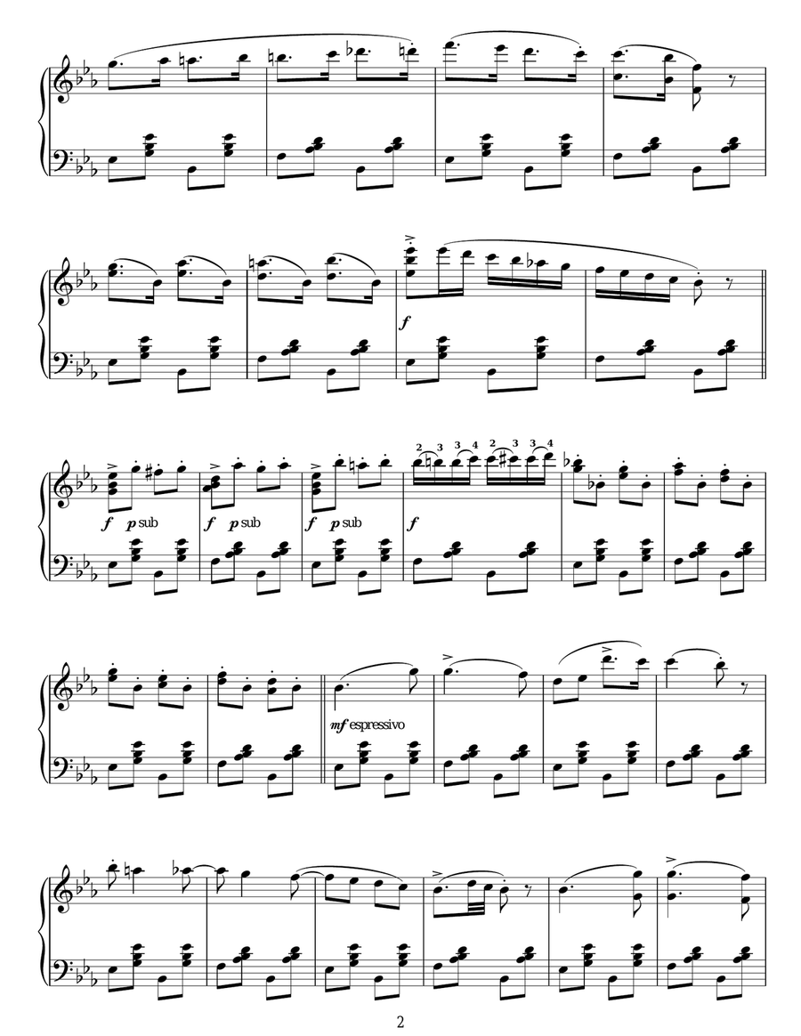 Perpetuum Mobile Perpetuum Mobile Piano Solo scores gallery preview page 2