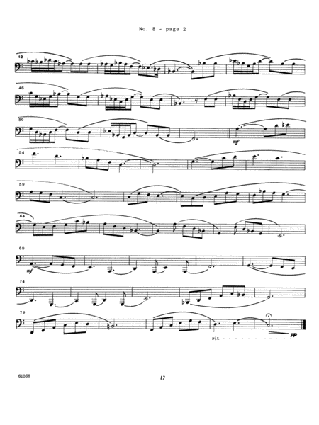 Unaccompanied Solos For Bass Trombone, Volume 1
