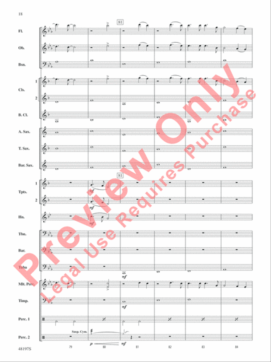 Liar Concert Band scores gallery preview page 19