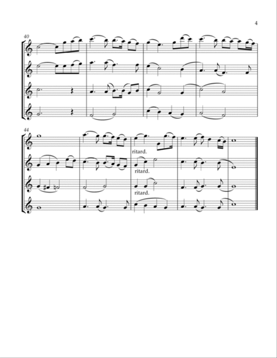 You Raise Me Up String Quartet scores gallery preview page 5