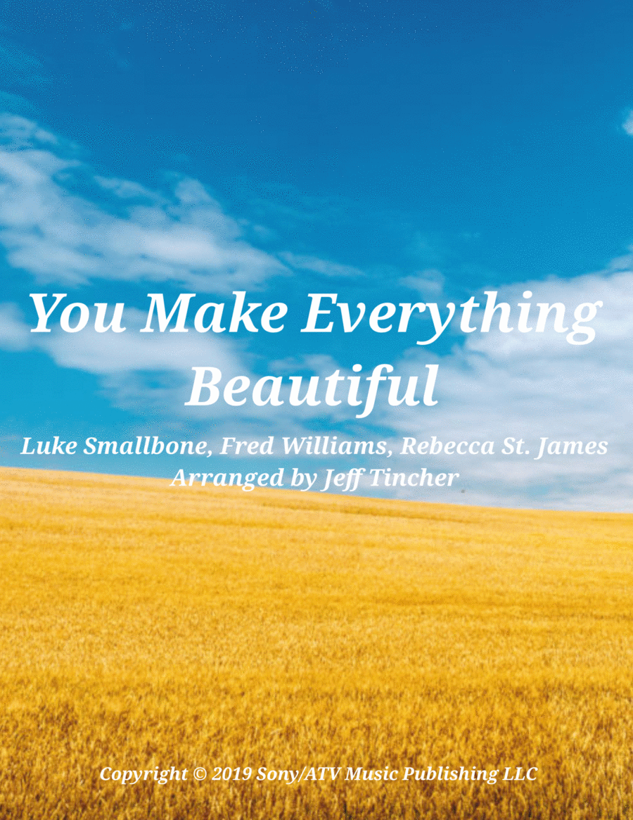 You Make Everything Beautiful by Rebecca St. James Piano, Vocal, Guitar - Digital Sheet Music