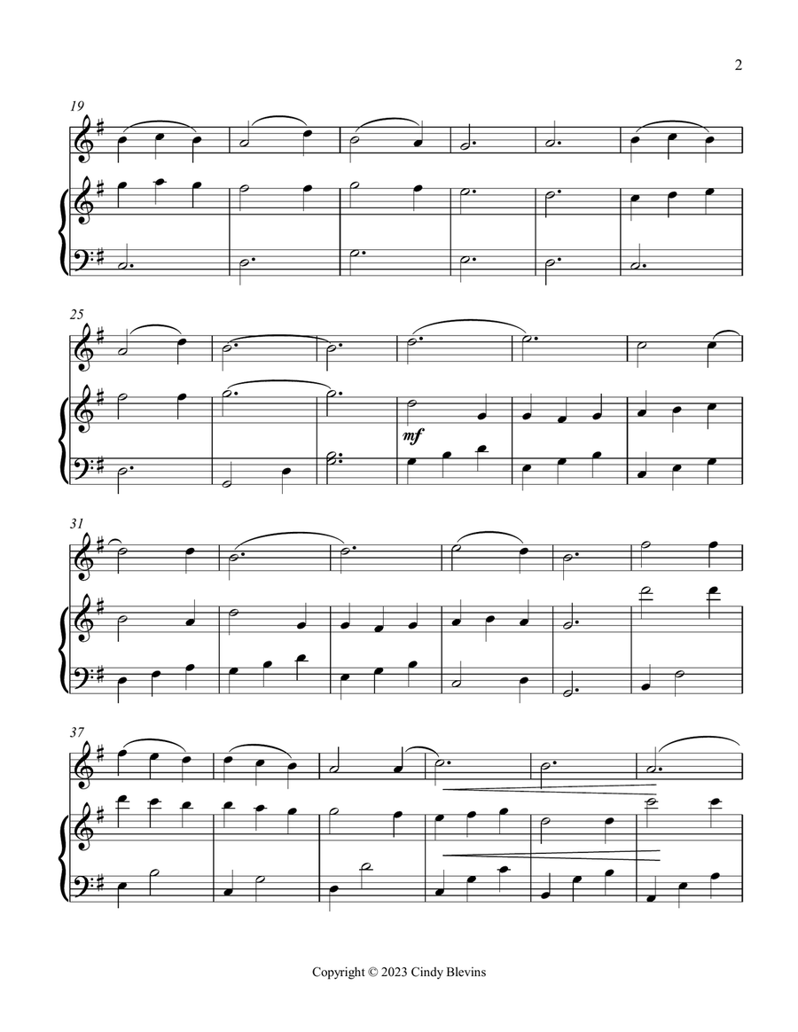 Bring A Torch, Jeannette, Isabella, Piano and Tin Whistle (D) Piano scores gallery preview page 4