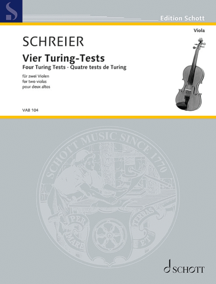 Four Turing Tests Viola scores gallery preview page 1