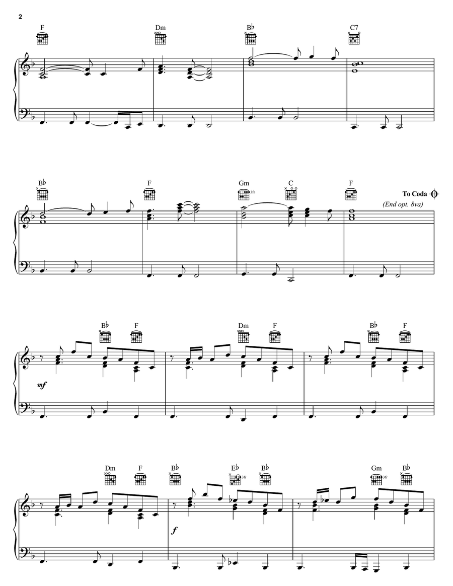 The John Dunbar Theme (from Dances With Wolves) Piano Solo scores gallery preview page 2