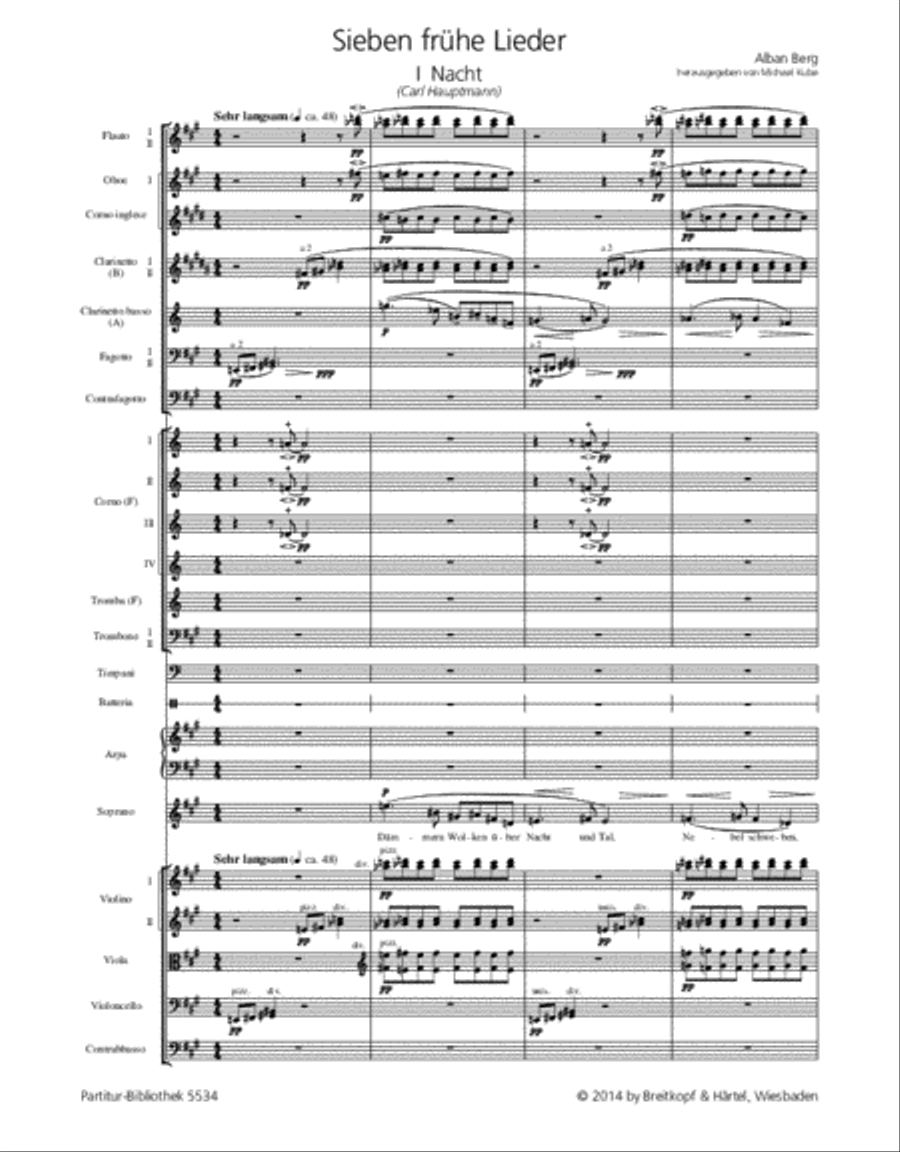 7 Early Songs Orchestra scores gallery preview page 2