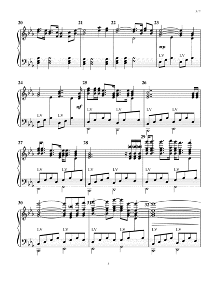 Fix You Handbell Choir scores gallery preview page 3