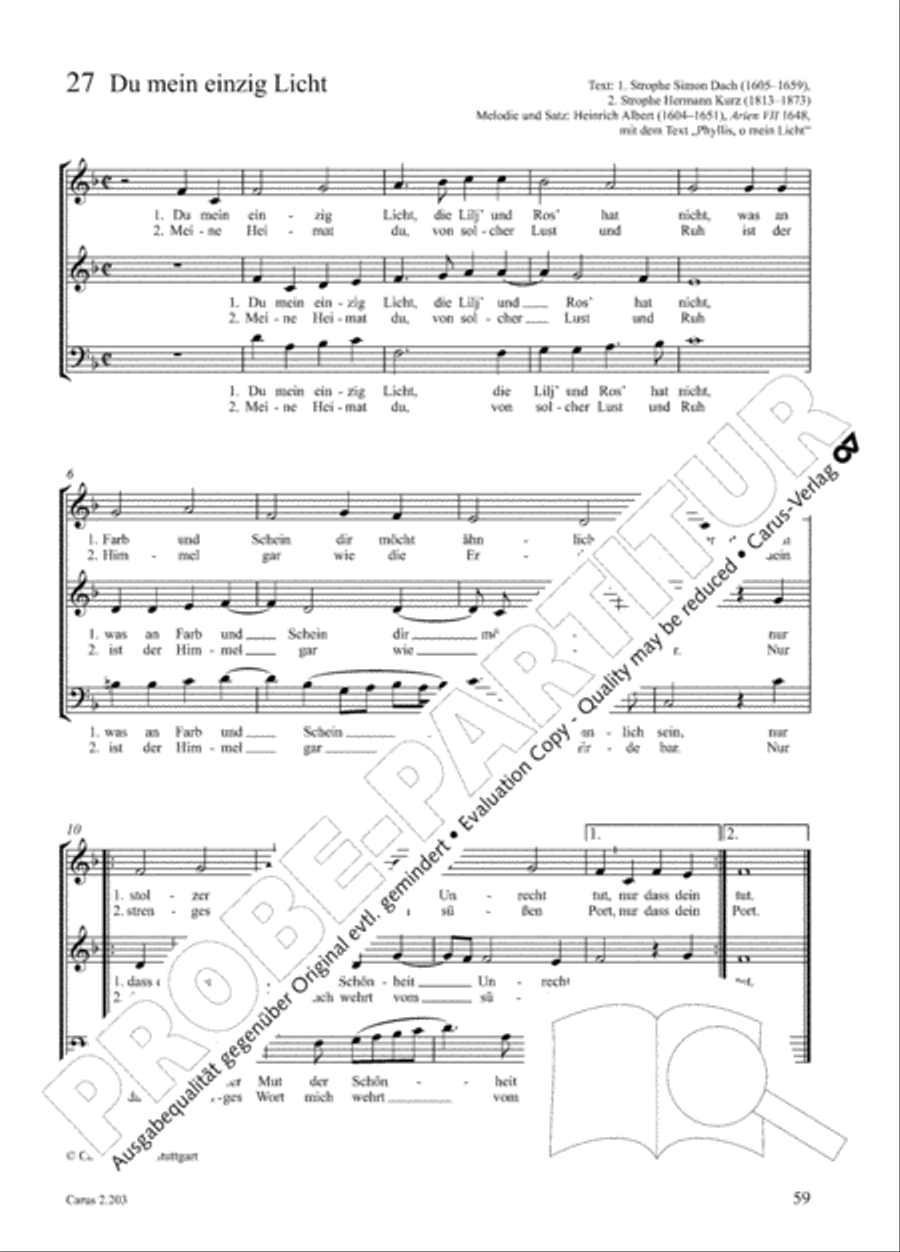 Loreley. Folk songs for choir (Loreley. Volkslieder fur Chor) Choir scores gallery preview page 66