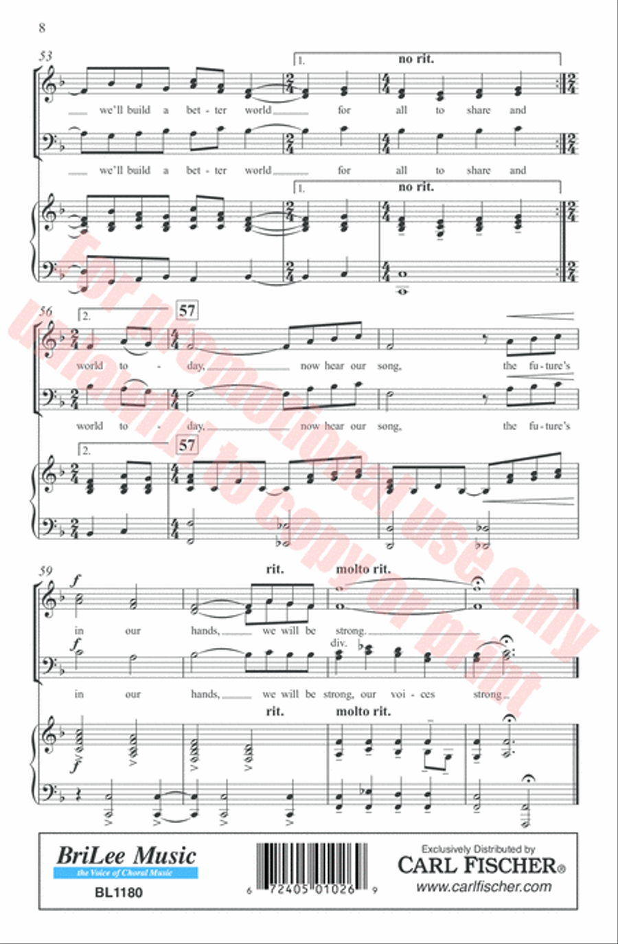 We Are the Heroes 3-Part scores gallery preview page 8