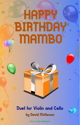 Book cover for Happy Birthday Mambo, for Violin and Cello Duet