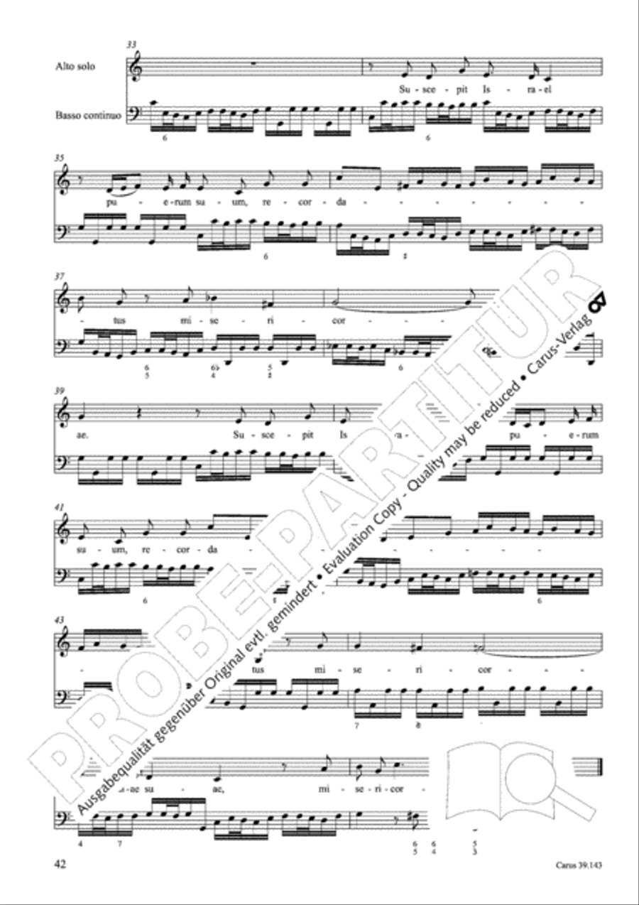 Magnificat in C major 4-Part scores gallery preview page 43