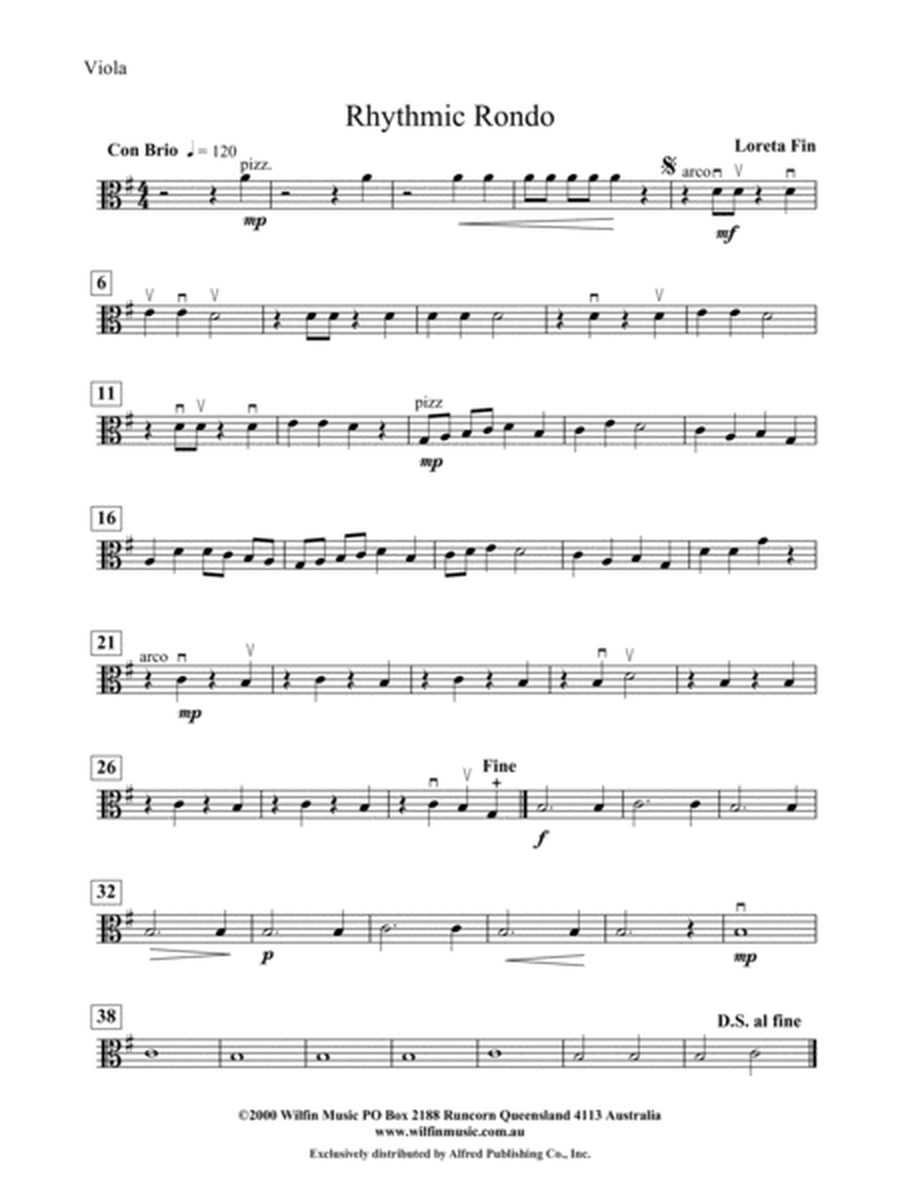Rhythmic Rondo: Viola