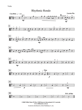 Rhythmic Rondo: Viola
