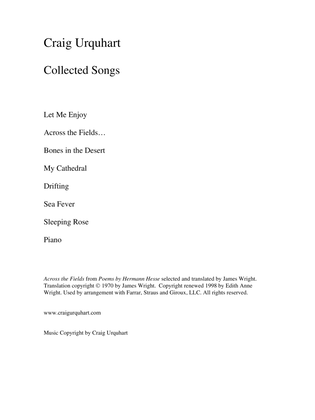 Book cover for Craig Urquhart - COLLECTED SONGS