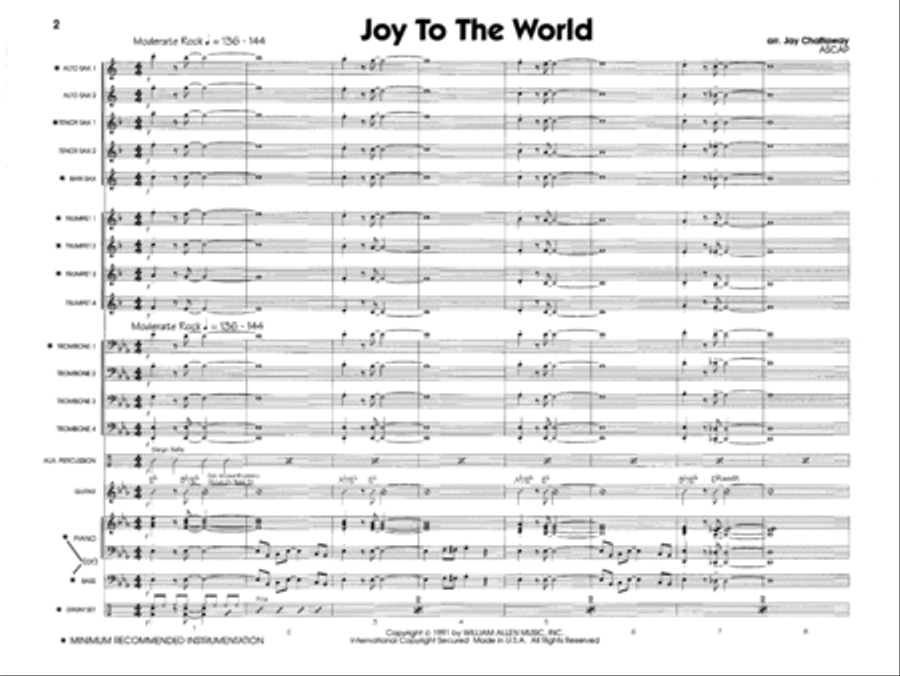 Joy To The World Jazz Ensemble scores gallery preview page 2