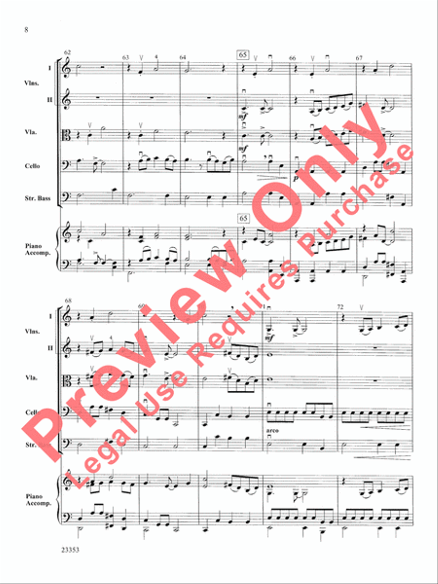 Conquistador! String Orchestra scores gallery preview page 9