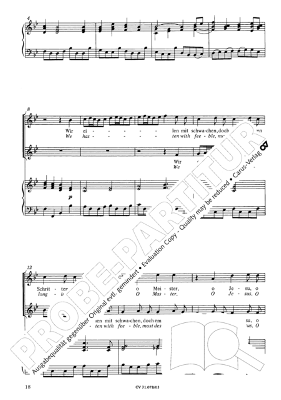 Jesus, you have freed my spirit (Jesu, der du meine Seele) 4-Part scores gallery preview page 19