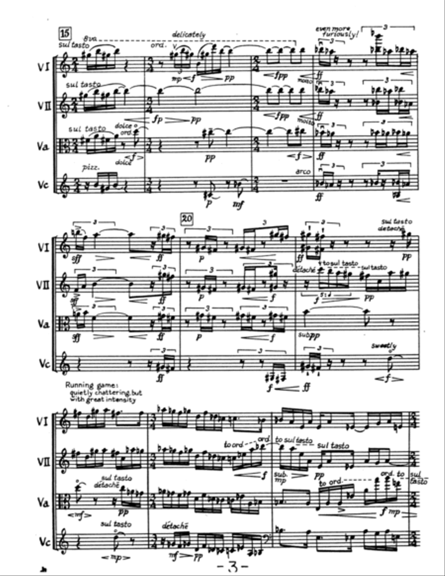 String Quartet No. 2: Child's Play String Quartet scores gallery preview page 4