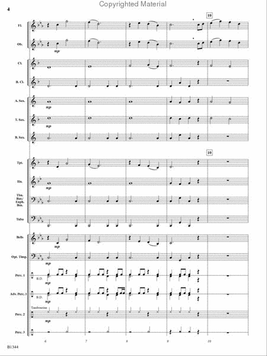 Quest of the Black Knight Concert Band scores gallery preview page 3