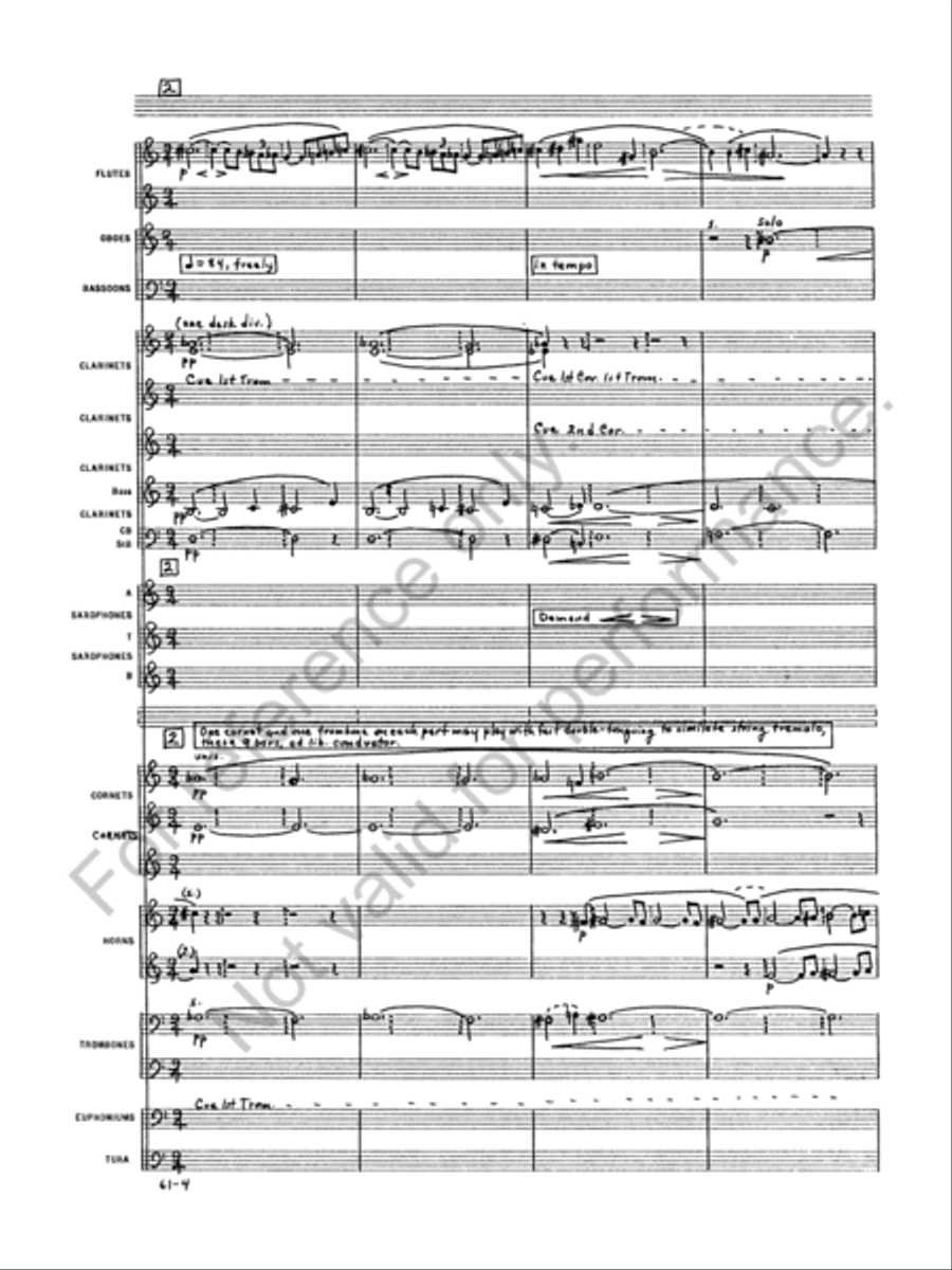 Prelude to the Afternoon of a Faun Concert Band scores gallery preview page 6