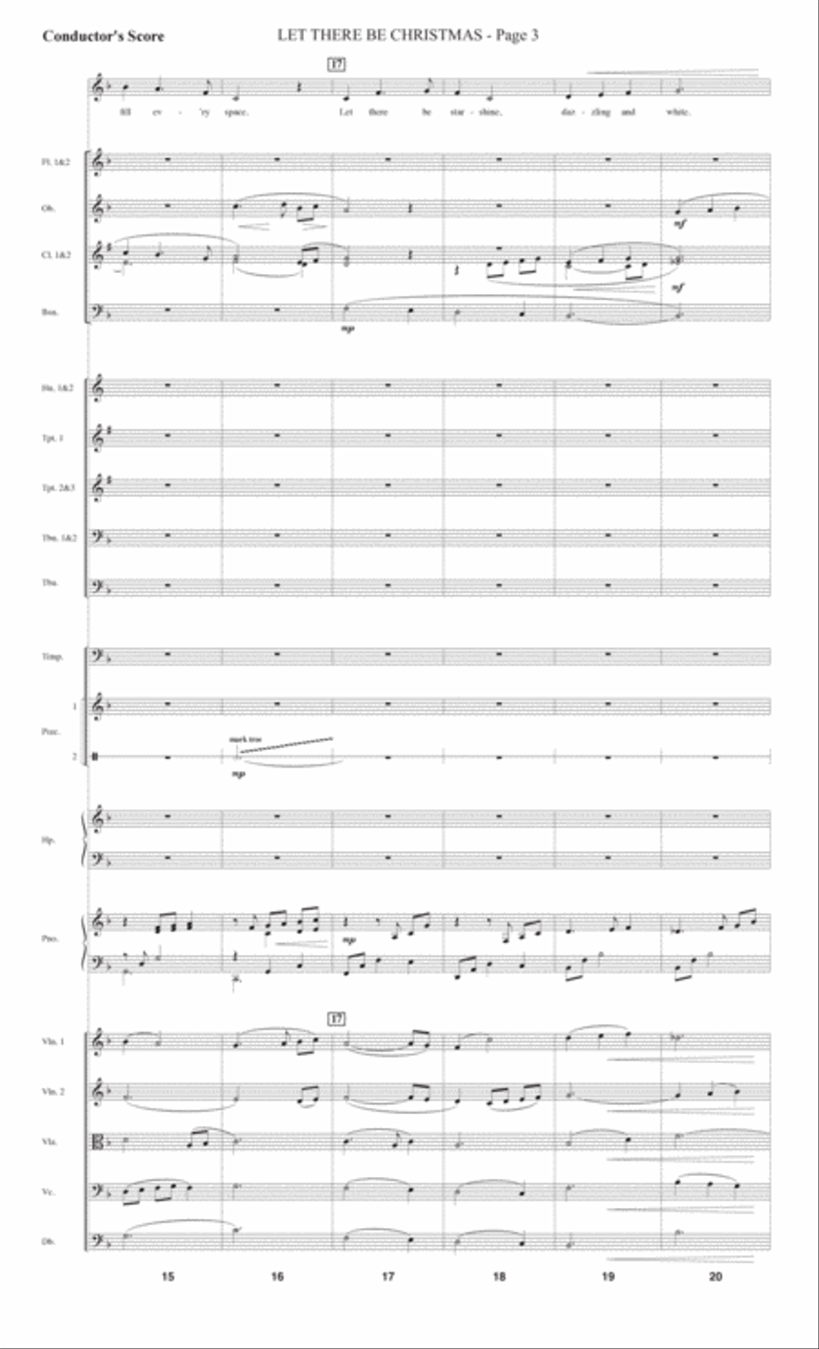 Let There Be Christmas (Full Orchestra) - Score Choir scores gallery preview page 3