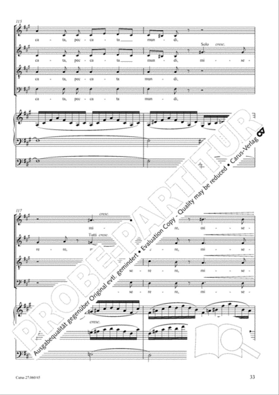 Messe a quatre voix 4-Part scores gallery preview page 34