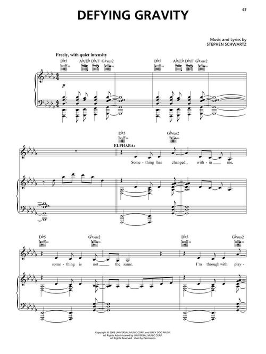 Wicked Piano, Vocal scores gallery preview page 7