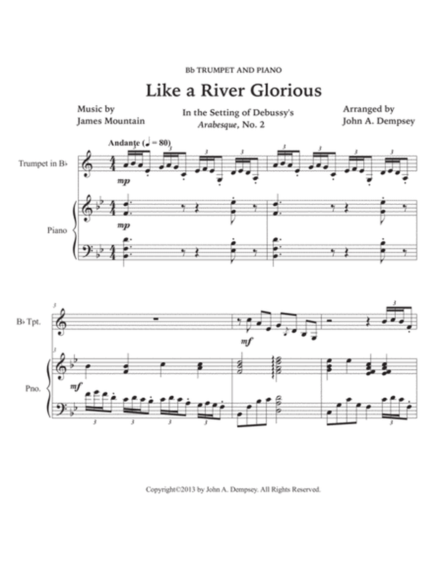 Like a River Glorious (Trumpet and Piano) image number null