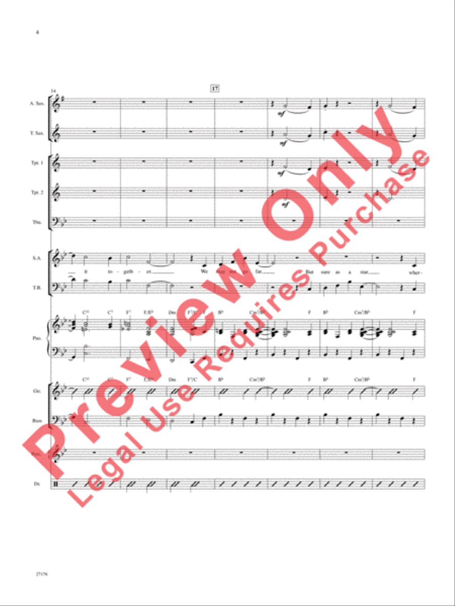 Together Wherever We Go Choir scores gallery preview page 5
