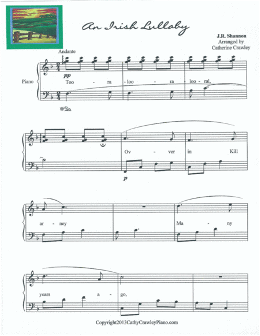 An Irish Lullaby An Irish Lullaby Voice Solo scores gallery preview page 1