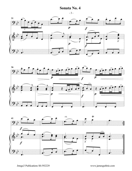 Vivaldi: Sonata No. 4 for Bassoon & Piano image number null