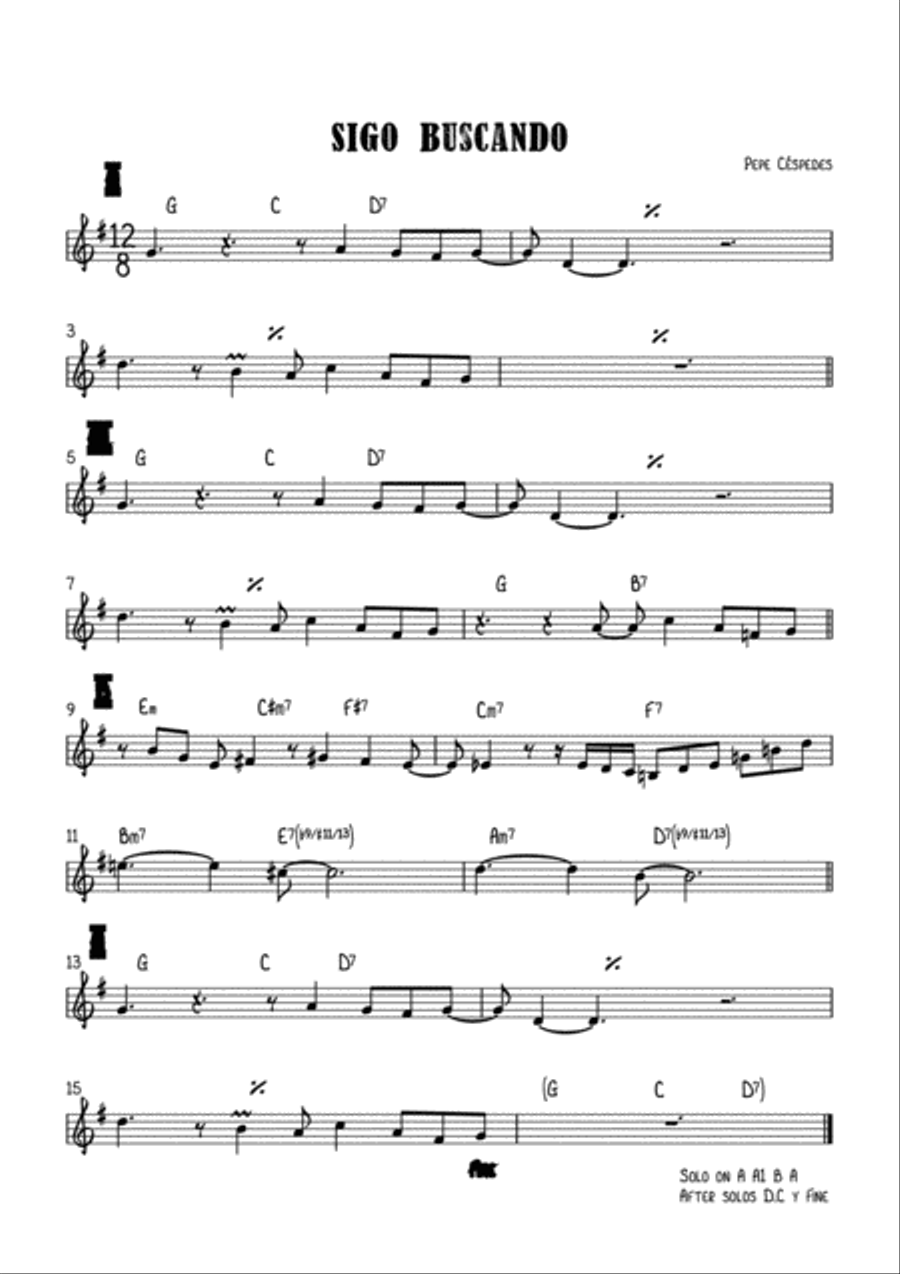 Sigo buscando Sigo buscando Jazz Ensemble scores gallery preview page 2